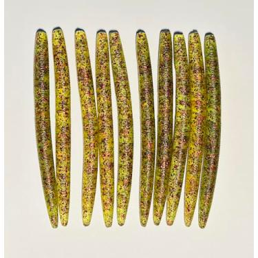 Imagem de Budgie's Bait Shop | 10 unidades personalizadas feitas à mão 12,7 cm estilo Senko Vermes | Verme de assinatura 'açúcar melancia' | Iscas de peixe imaculado | Isca de pesca em água doce e salgada |