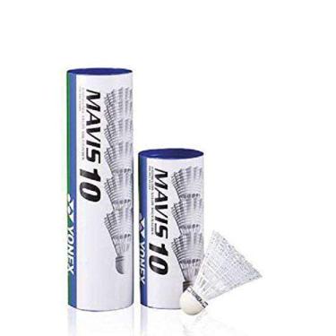 Imagem de YONEX Mavis 10 petecas de badminton - tubo de 1/2 dúzia, cor - branco, K-REY-YX10