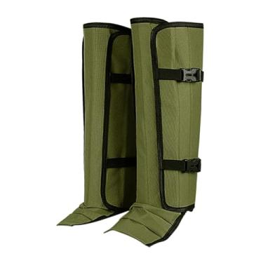 Imagem de YIJU Polainas para botas de caminhada, portáteis e confortáveis, ideais para proteção contra cobras, perfeitas para mochilão, caminhadas e atividades ao ar, Verde
