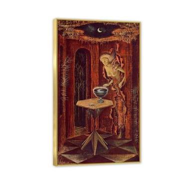 Imagem de Remedios Varo Pintura em tela Born Again Poster Remedios Varo Decoração de casa Surrealismo Imagem de arte de parede para sala de estar quarto banheiro decoração de parede 30x52 cm (30.5x53.3 cm