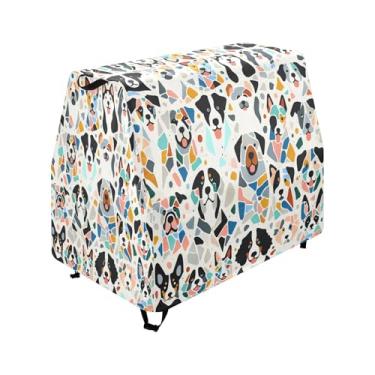 Imagem de Qilmy Playful Dog Kids Water Table Cover, Duty Waterproof Patio Table Covers for Outdoor Toddler Splash Tables, UV Resistant & Dustproof Play Table Protector, Cover Only