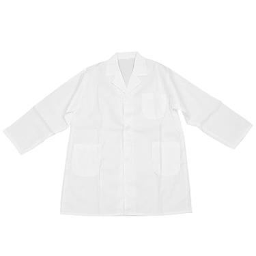 Imagem de Sanpyl Jaleco de Laboratório Escolar Infantil para Meninos e Meninas Fantasia de Cosplay, Jaleco Infantil Com Botões e Bolsos, Casaco de Experimento Científico de Algodão Macio (M 120-130)