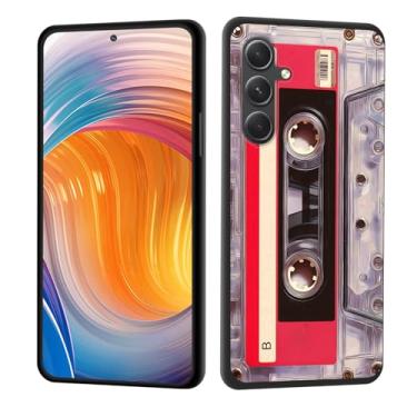 Imagem de CICPLKSE Capa para Galaxy S25 FE, borracha de silicone macia, proteção total à prova de choque, proteção contra quedas para Samsung Galaxy S25 FE 6,7 polegadas 2025, fita cassete