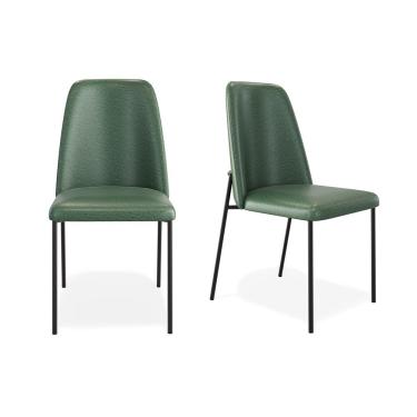 Imagem de Conjunto 02 Cadeiras Livia Courissimo Verde - Ssx Multicoisas