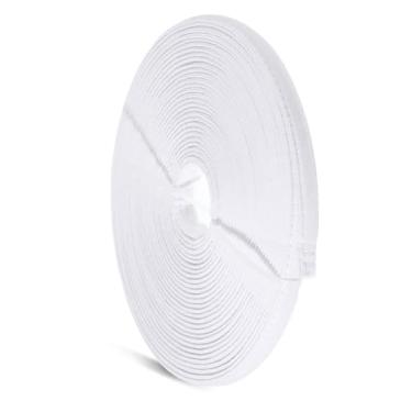 Imagem de Desossamento de 12 jardas para costura, 10 mm poliéster desossado coberto de algodão costurado através do espartilho sutiã ferramenta para costurar vestido de casamento lingerie vestido (branco)