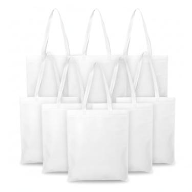 Imagem de Sacola Reutilizável TNT 100gr, Vermelho e Verde, 41x37cm com Alça 30cm, Material Não Tecido (10, Branco)