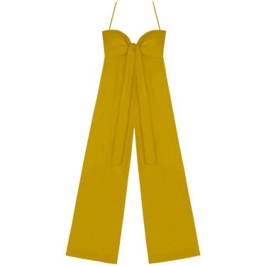 Imagem de Macacão Longo Frente Única Com Recorte E Amarração-Feminino