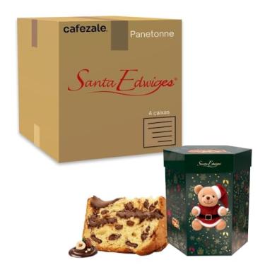 Imagem de Kit 4 Panetone Santa Edwiges Avelã c/cacau 1,1kg e Pelúcia