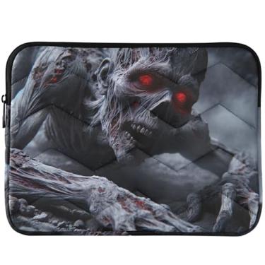 Imagem de Zombie Spooky Halloween linda capa protetora para laptop linda capa protetora para notebook capa universal 13 polegadas para laptop 14