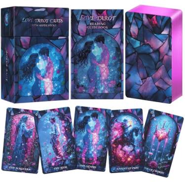 Imagem de Tarot Cards for Beginners with Guide Book, Classic Tarot Card Deck with Meanings on Them,78PCS Standard Size Tarot Cards and Book Sets