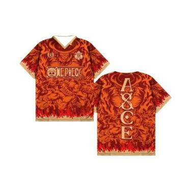 Imagem de Camiseta Unissex Vintage Retro Anime One Piece Estilo Coreano Y2K Com 