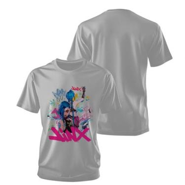 Imagem de Camiseta Unissex Arcane League Of Legends Jinx Algodão Lançamento, Bra