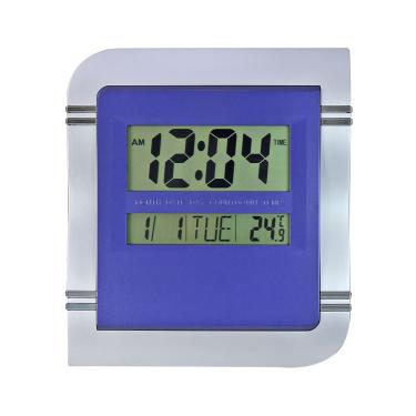 Imagem de Relógio Digital Quadrado De Mesa Ou Parede De Plástico 27Cm
