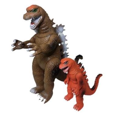 Imagem de KIT DOIS Godzilla Dinossauro Monstro Articulado Modelo Brinquedo - toy