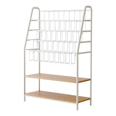 Imagem de HHHJQFAAT Estante de livros de 6 andares, estante de 6 andares, prateleira de armazenamento na sala de estar, escritório, estante