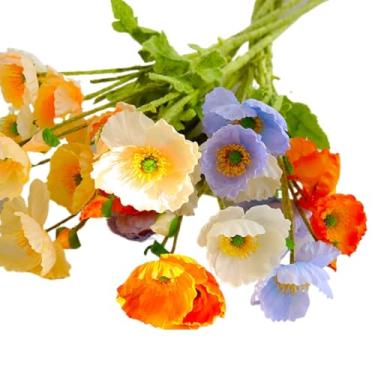 Imagem de Novos Vários Estilos 8 Unidades 32 Flores Margaridas Artificiais Falsas para Decoração de Casa Arranjos Florais(RZF013-Cors 8U.(32 Flores))