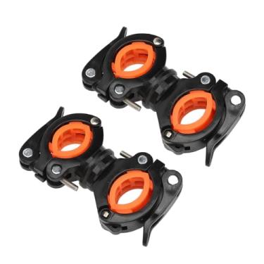 Imagem de Naroote Bengala Suporte de Cana Estável Ajustável Rotação de 360 ​​graus Acessório para Cadeiras de Rodas Idosos Caminhantes Abs para Mobilidade Scooter (Preto Laranja)