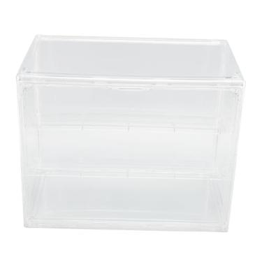 Imagem de aqxreight Vitrine Transparente para Itens Colecionáveis ​​Vitrine Empilhável de Figuras PET Com Porta Magnética e Prateleiras Ideal para Miniaturas, Bonecas e Estatuetas para Uso Doméstico, No