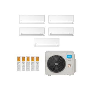 Imagem de Ar-Condicionado Multi Split Inverter Midea 42.000 (5x Evap HW 9.000) Quente/Frio 220V