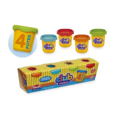 Imagem de Massa de Modelar com 4 Potes 50 g. cada Club Massa 559 - Usual