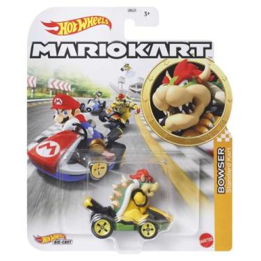 Imagem de Carrinho hot wheels mario kart bowser - mattel grn20/gbg25