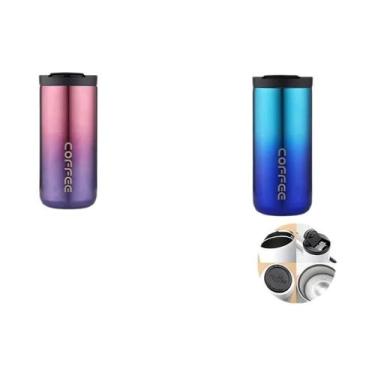 Imagem de Garrafa Térmica De Café Em Aço Inoxidável 400ML, Isolada, À Prova De V