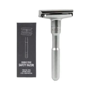 Imagem de Navalha De Segurança Ajustável De Dupla Lâmina Para Homens Com 5 Lâmin