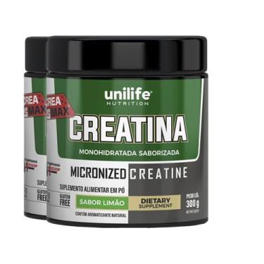 Imagem de Kit 2 Creatina Monohidratada Unilife Limão 300g