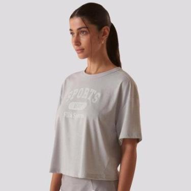 Imagem de Camiseta Fila Comfort Smart Cotton Feminina Cinza-Masculino