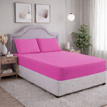 Imagem de Lençol Queen 400 Fios Micropercal 3 Peças Macio e Resistente