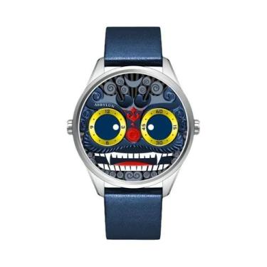 Imagem de Relógio De Pulso De Quartzo Lion Design 3D Joker Para Homens Com Pulse