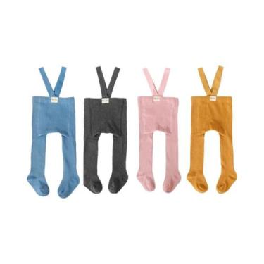 Imagem de Meia-calça De Natal Para Bebê (Menina/Menino) 0-24M, Tricotada, Cintur