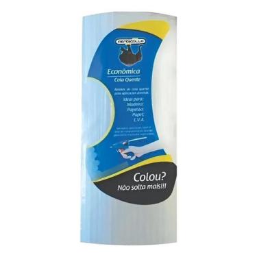 Imagem de Bastão Refil Cola Quente Fina 1kg Transparente 7x30 Aprox 80 - Congrat