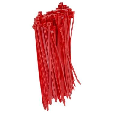 Imagem de Abraçadeira Nylon 100 X 2,5 Mm 50 Un Vermelho - PERKON