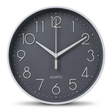 Imagem de Relogio Clássico Quartz De Parede Com Ponteiro Contínuo Estrutura Em P