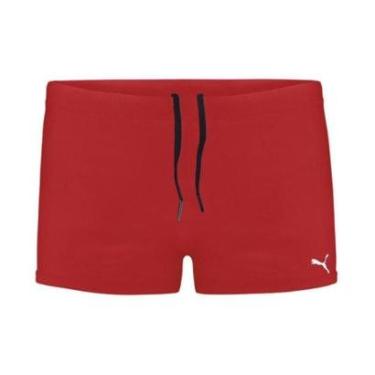 Imagem de Sunga Masculinoa Puma Boxer Adulto Moda Praia Proteção UV50 Original-Masculino