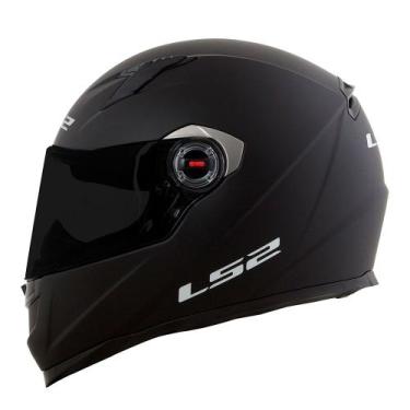 Imagem de Capacete LS2 FF358 Monocolor Preto Fosco Masculino e Feminino, 56, Pre