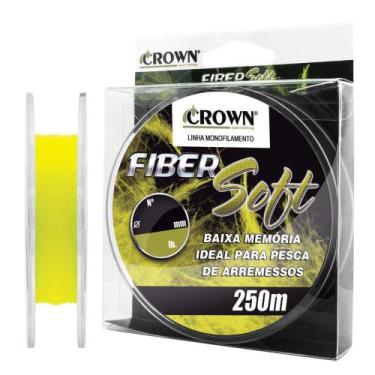 Imagem de Linha Monofilamento Crown Fiber Soft 0,28mm 16lb/7,25kg - 250 Metros, 