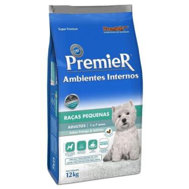Imagem de Ração Premier Ambientes Internos para Cães Adultos Sabor Frango e Salm