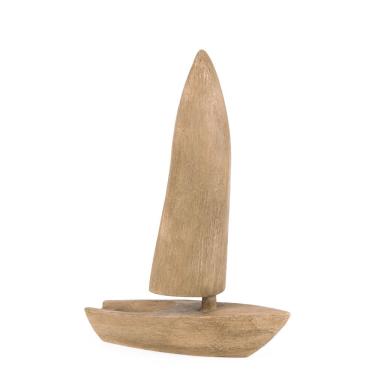 Imagem de Escultura Decorativa Barco em Poliresina 34cm 22815 Mart