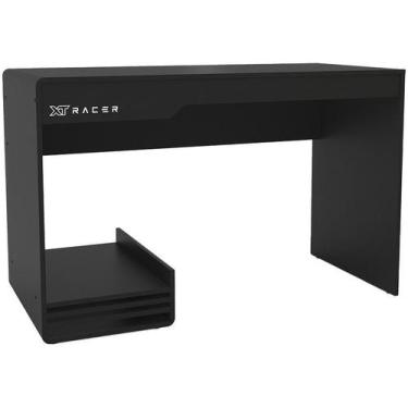 Imagem de Mesa Gamer XT Racer Line Preto e Branco, Preto e Branco