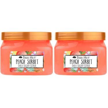 Imagem de Esfoliante de Açúcar Tree Hut Peach Sorbet 510 g (Pacote com 2)