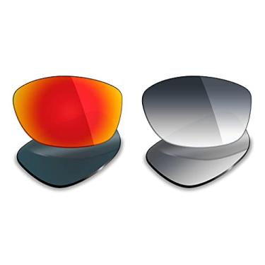 Imagem de 2 pares de lentes polarizadas de substituição da Mryok para óculos de sol Oakley Pit Bull – Opções