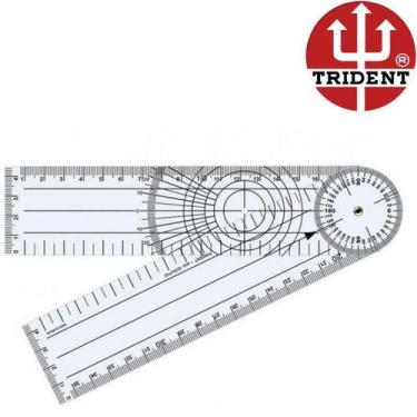Imagem de Goniômetro Para Fisioterapia Medição Articular - Grande 35cm - Trident