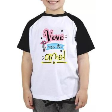 Imagem de Camiseta Infantil Vovó Eu Te Amo Camisa Blusa Colorida Avó - Mago Das