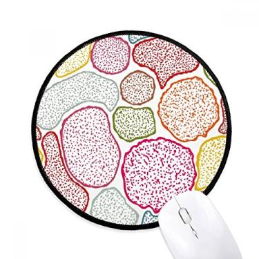 Imagem de Microscópio colorido estrutura de células biológicas mouse pad desktop escritório tapete redondo para computador