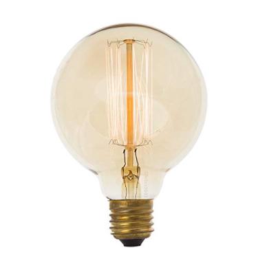 Imagem de Combo Kit com 10 Lâmpada Luminária Filamento G95 40w 127v Filamento de Carbono 13cm Transparente