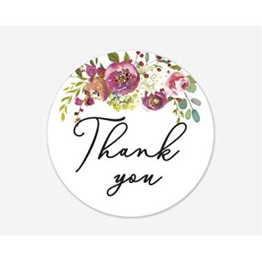 Imagem de Adesivos de crescimento Let Love, Love is Blooming, etiquetas de brinde para eventos de casamento e casamento (#379-014), Floral, Thank You