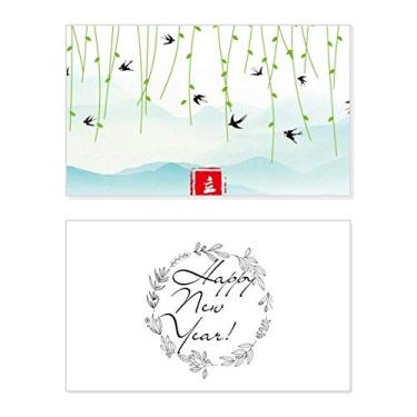 Imagem de Spring Begins Twenty Four Solar Term Festival Ano Novo Cartão de felicitações Bless Message Present