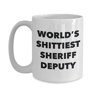 Imagem de Caneca de café Sheriff Deputy - Deputy Sheriff Deputy do mundo - Presentes para o deputado do xerife - Ideia engraçada de presente de aniversário